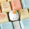 Top-down view of Miffy Keycap highlighting character details