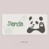 Full layout of Panda themed Desk Mat