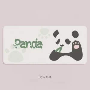 Full layout of Panda themed Desk Mat