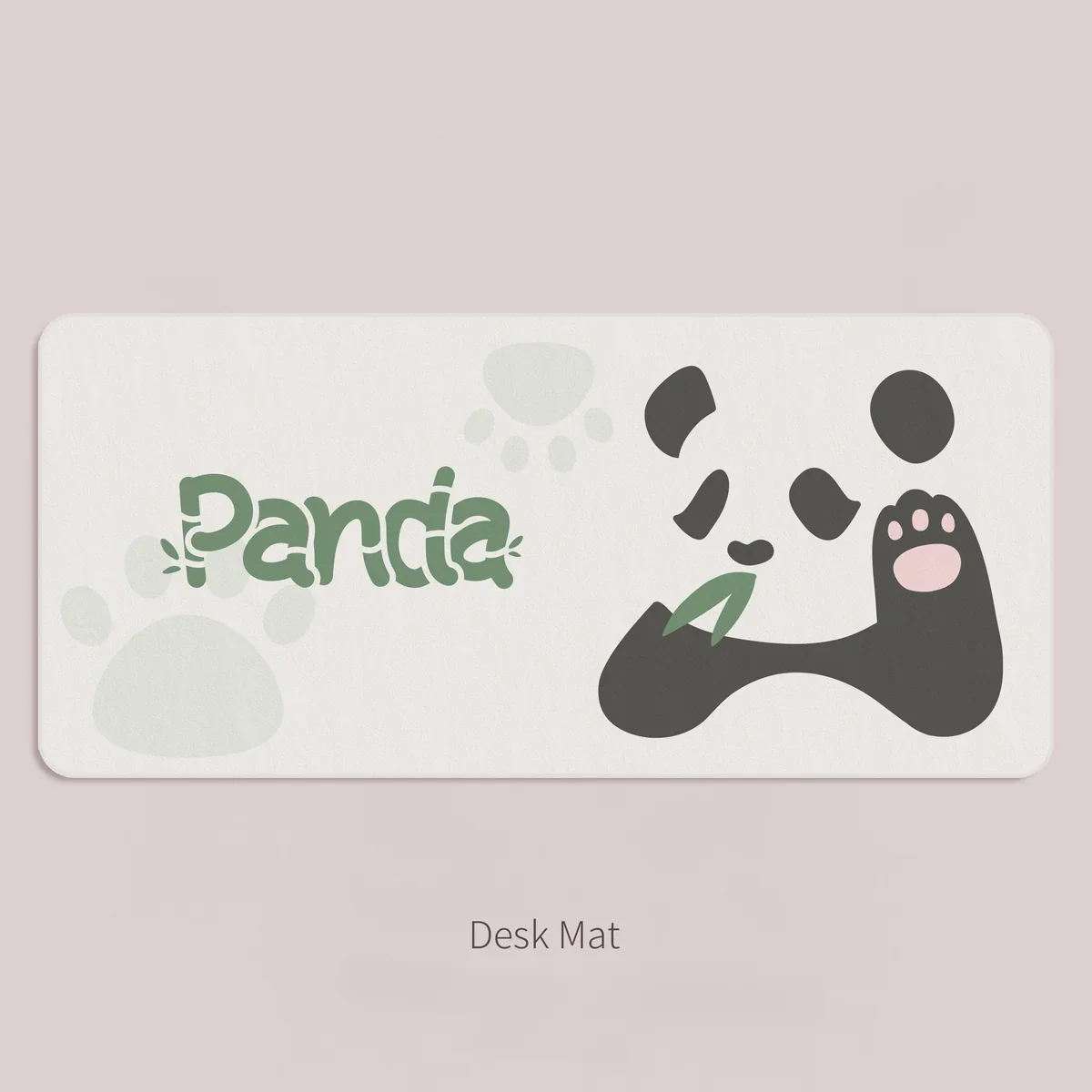 Full layout of Panda themed Desk Mat