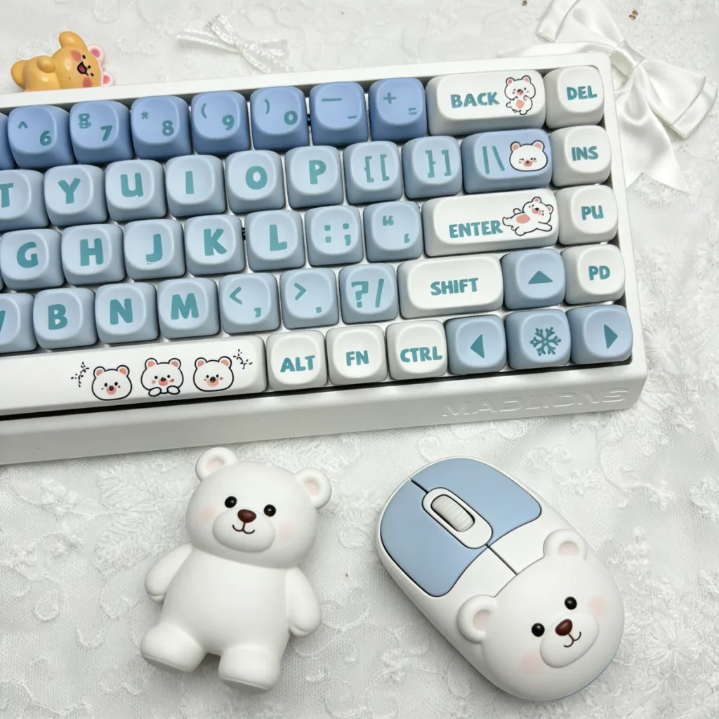 Ergonomic MOA profile of the Little White Bear Keycap Set