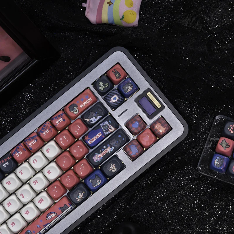 Side view of MOA profile Light and Night Osborn keycaps