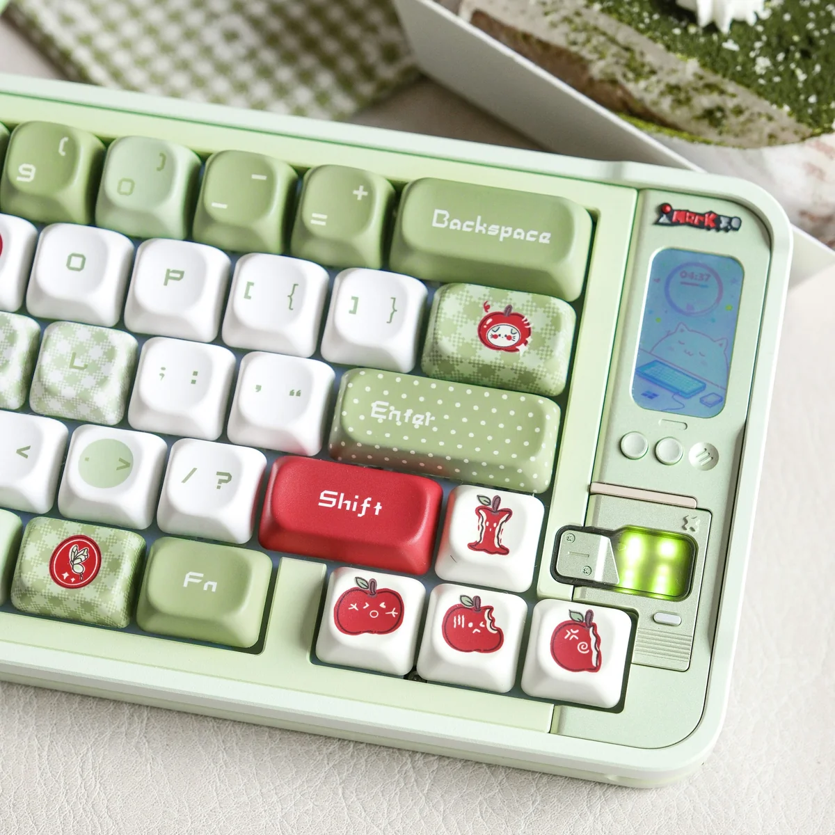 Apple keycap set installed on an MX-compatible keyboard