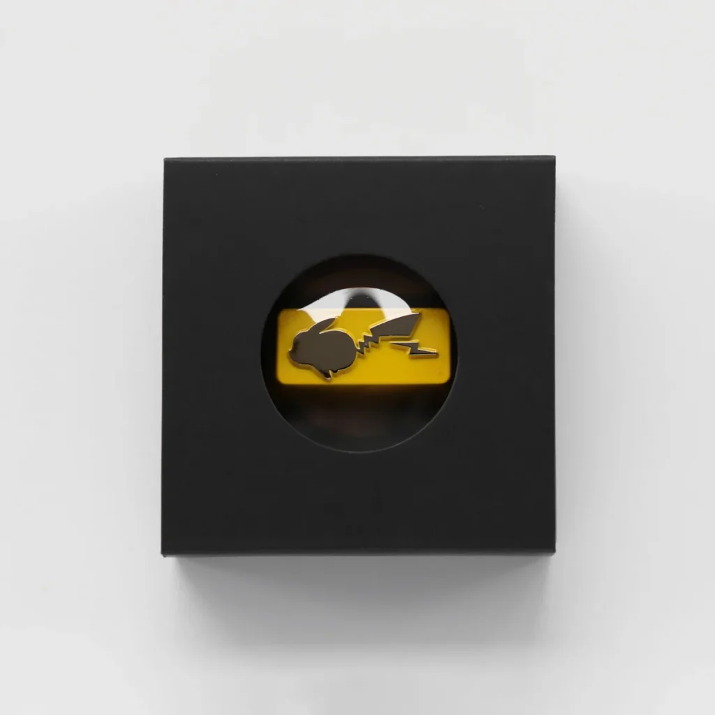 Underside of Pikachu keycap with MX stem compatibility