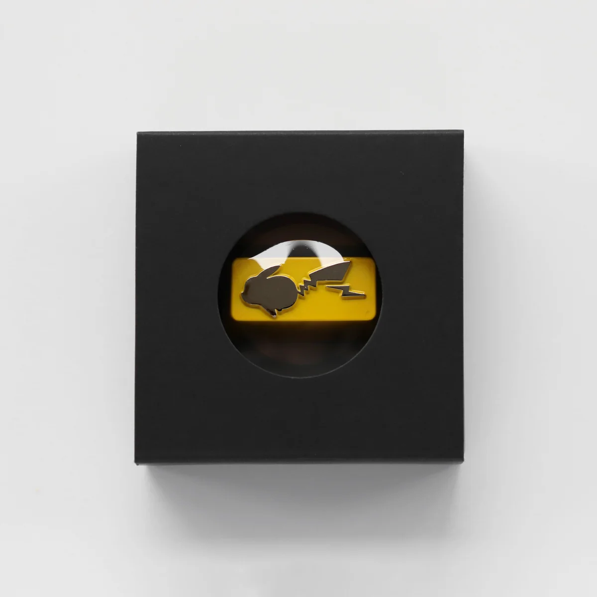 Underside of Pikachu keycap with MX stem compatibility
