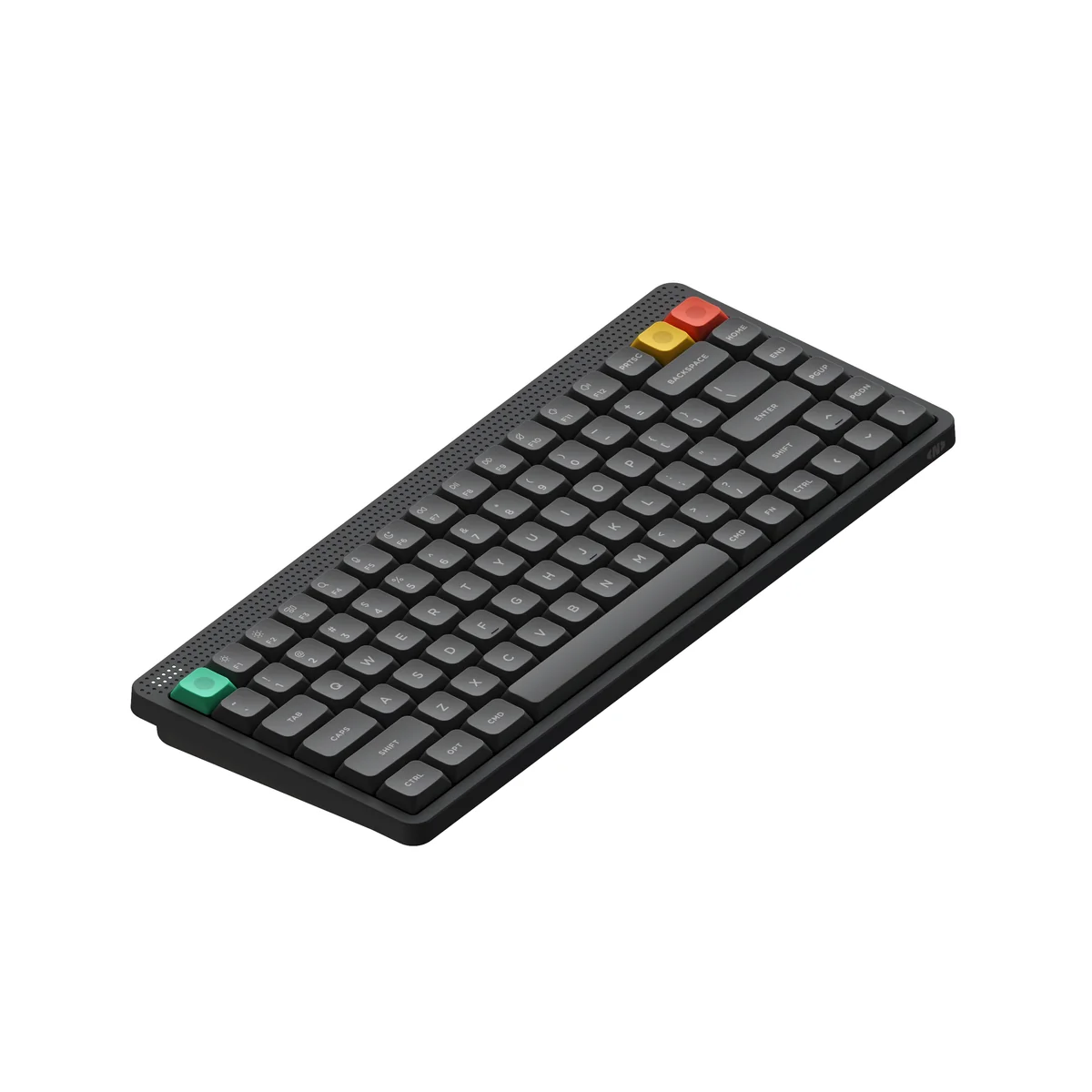 NODE75 Tri-Mode Keyboard showing USB-C, 2.4G, and Bluetooth connectivity