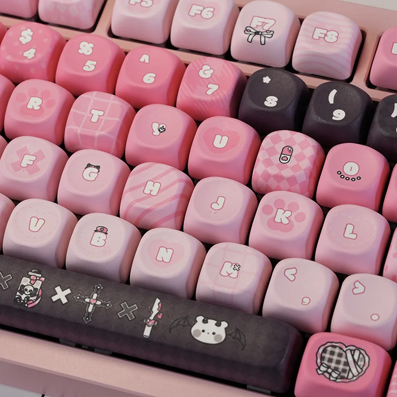Dye-sublimated legends on PBT keycaps