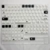 Textured view of PBT Miffy keycaps, emphasizing durability and matte finish