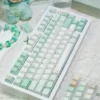 Transparency test of PBT PC blend keycaps with light diffusion