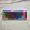 Macro shot of a single keycap with detailed pixel art design and legend clarity.