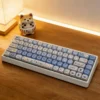 Puppy Bagel MOA Keycap Unique Puppy Bagel design installed on a mechanical keyboard setup