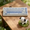 Side profile of Puppy Bagel MOA Keycap Unique Puppy Bagel design showing keycap set shape and fit
