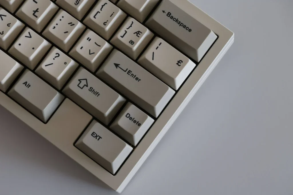 Close-up of Retro SAW Cherry Keycap Premium PBT Retro Design highlighting details and finish