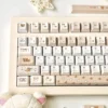 Close-up of Rilakkuma and Kaoru Pixel Pixel Rilakkuma PBT highlighting details and finish