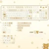 Angle view of Rilakkuma and Kaoru Pixel Pixel Rilakkuma PBT showing color layering and layout presence