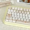 Rilakkuma and Kaoru Pixel Pixel Rilakkuma PBT installed on a mechanical keyboard setup