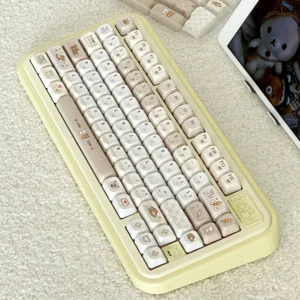 Detailed texture view of Rilakkuma and Kaoru Pixel Pixel Rilakkuma PBT design and material