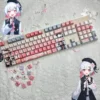 Full layout view of the 130-key Sakuraba Ema Keycap Set, arranged for a mechanical keyboard.