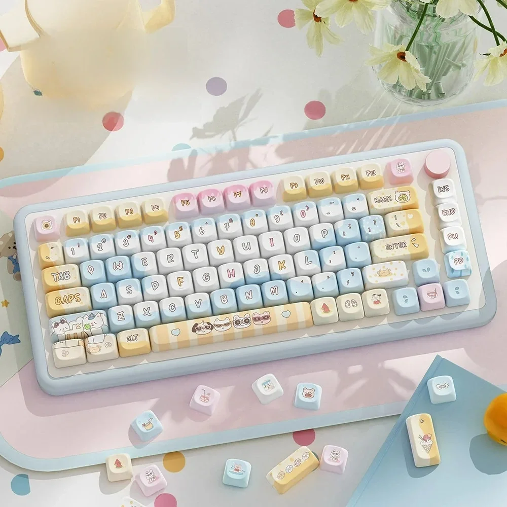 Seaside Pbt Keycap Set Moa Profile product image
