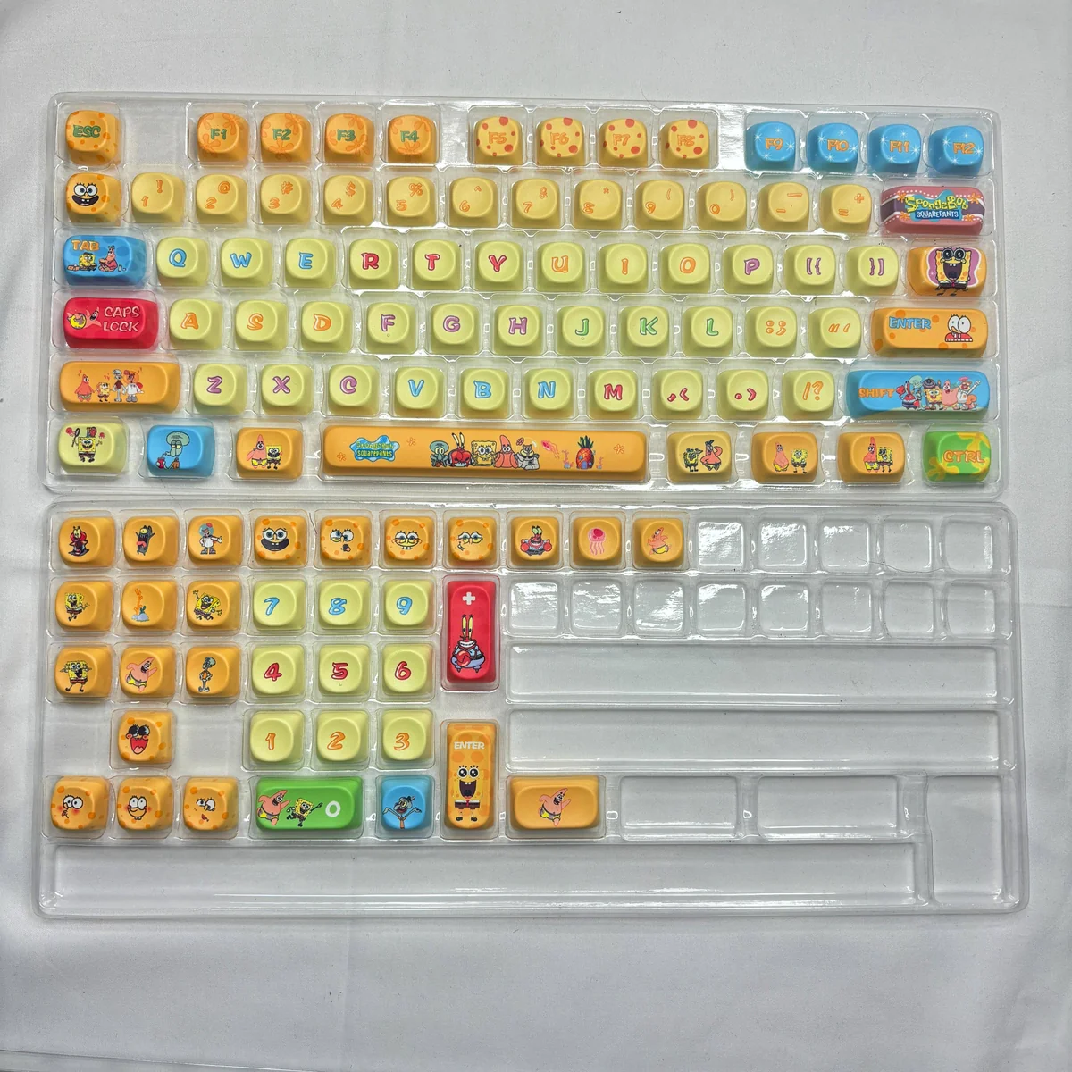 SpongeBob & Friends keycap set packaging