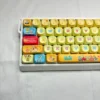 Close-up of SpongeBob keycap showing dye-sublimation detail