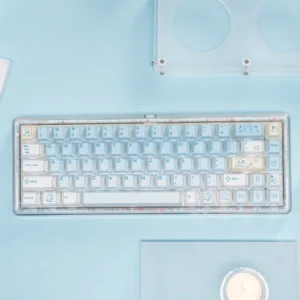 The Summer Kitty Keycap Set packaging, featuring brand logo and a glimpse of the keycaps inside
