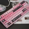 Sweet Cool Bunny PBT Keycap Set on mechanical keyboard