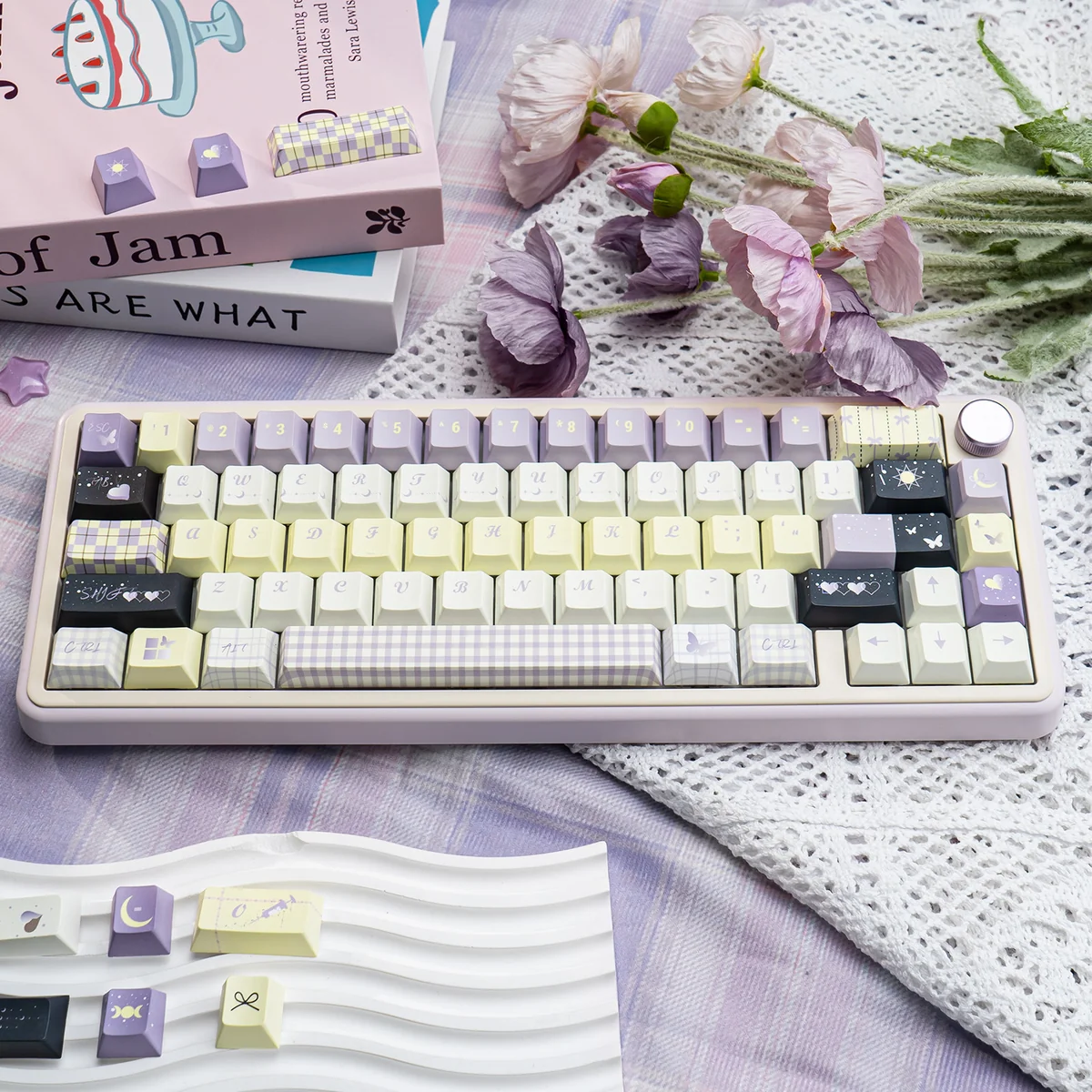 Unforgettable Moments Keycap Set PBT Cherry profile full 130-key layout