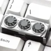 Side profile of the Gaming GPU Artisan Keycap, illustrating its unique form factor and compatibility with MX switches.