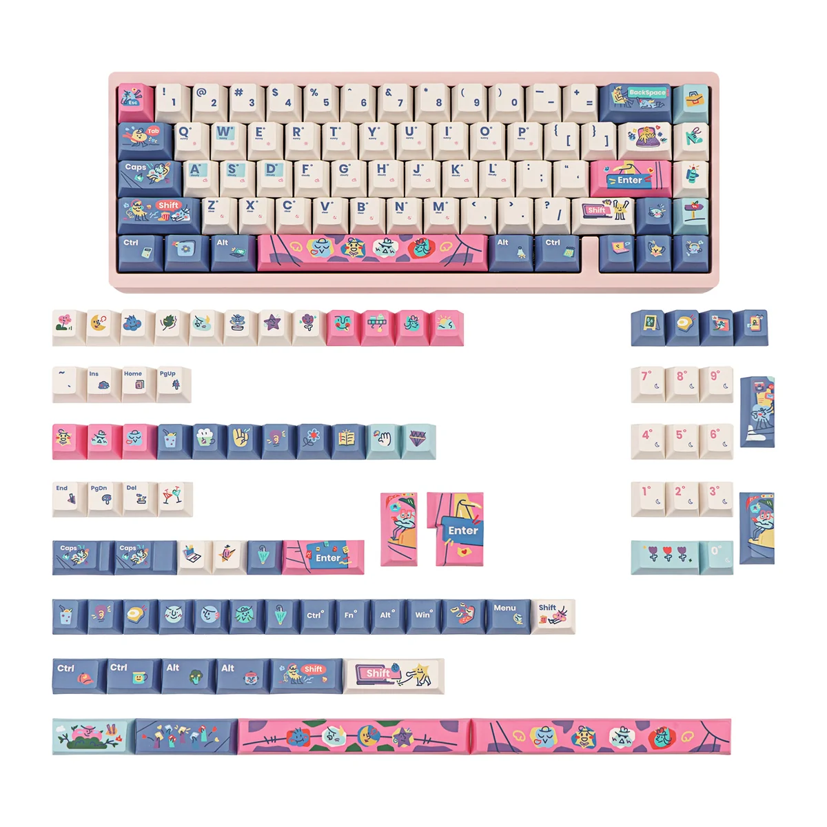 Detailed view 8 of Vibrant Dopamine Series Keycap Vibrant Dopamine