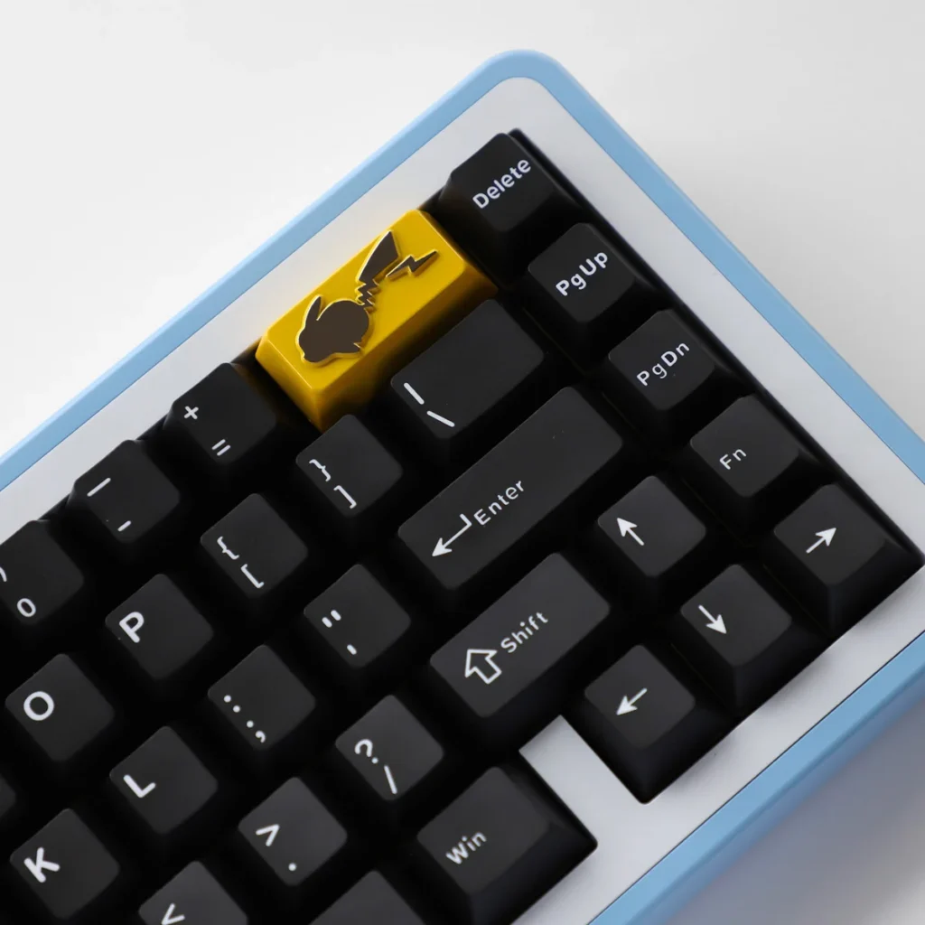 Pikachu artisan keycap showcasing vibrant enamel colors