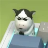 Playful Niu Niu Cow Emoji Keycap adding character to desk setup