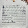 Full view of the 108-key Working Penguin Keycap Set layout, emphasizing PBT material and vibrant design